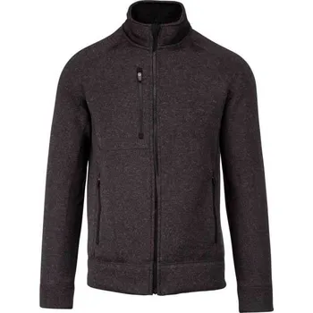 Pánská mikina Kariban Men's Full Zip Heather Jacket, šedá (Tweed)