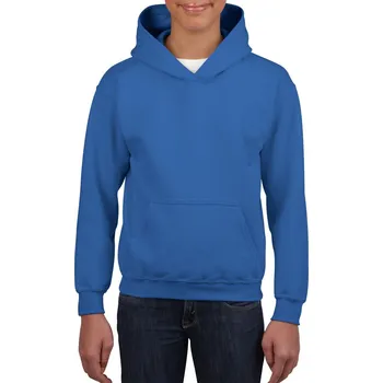 Pánská móda Gildan Heavy Blend™ Youth Hooded Sweatshirt mikina, modrá (Royal)