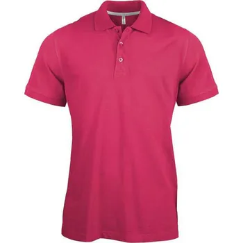 Pánské tričko Kariban Men's Short-sleeved Polo Shirt, růžová (Heliconia)