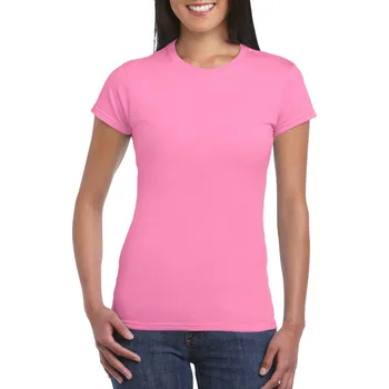 Pánské tričko Gildan Softstyle® Ladies' T-shirt, růžová (Azalea)
