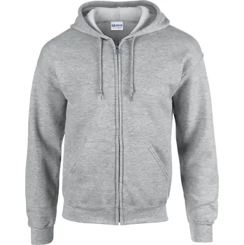 Oblečení a móda Gildan Heavy Blend™ Adult Full Zip Hooded Sweatshirt mikina, šedá (Sport Grey)