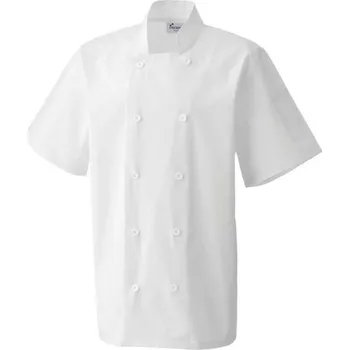 Gastro oděv Premier Short Sleeve Chef's Jacket, bílá (White)