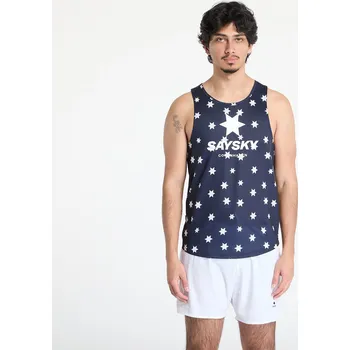 Tílko SAYSKY Star Combat Singlet Top Blue/ White Aop L