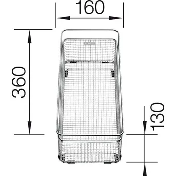 Odpadkový koš BLANCO 223297 Příslušenství víceúčelový koš na nádobí