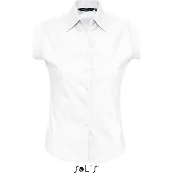 Dámská košile Sol's Excess - Short Sleeve Stretch Women's Shirt, bílá (White)