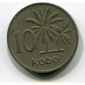 NIGÉRIE. 10 kobo 1976.