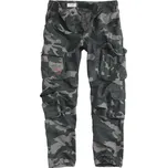SURPLUS Kalhoty AIRBORNE SLIMMY BLACK CAMO velikost: XXL