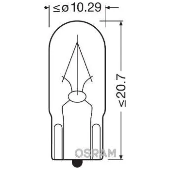 Autožárovka Žárovka, osvětlení interiéru ams-OSRAM 2840