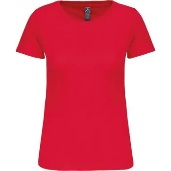 Kariban Ladies' Bio150ic Crew Neck T-shirt, červená (Cherry Red)