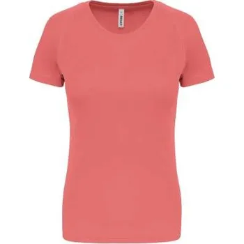 Dámské tričko Proact Ladies' Short-sleeved Sports T-shirt, růžová (Coral Silk)