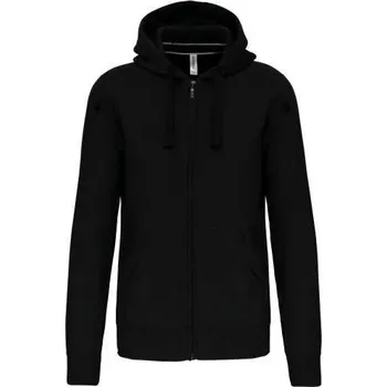 Pánská mikina Kariban Men's Full Zip Hooded Sweatshirt mikina, černá (Black)