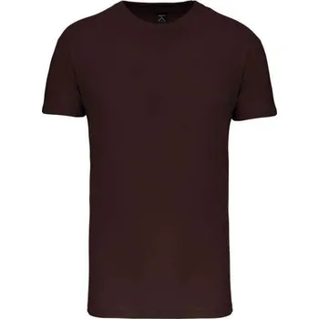 Pánské tričko Kariban Bio150ic Men's Round Neck T-shirt, hnědá (Dark Chocolate)