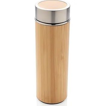 Termoska Bambusová nepropustná termo láhev, hnědá