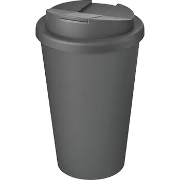 Americano® Eco 350ml recyklovaný hrnek s víkem odolným proti rozlití, šedá