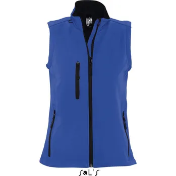 Sol's Rallye Women - Sleeveless Softshell Jacket, modrá (Royal)