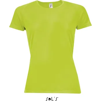 Dámské tričko Sol's Sporty Women - Raglan-sleeved T-shirt, zelená (Lime)