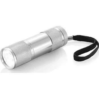 Hliníková svítilna Quattro, stříbrná