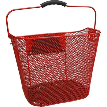 Koš přední oválný s klipem a držadlem červený