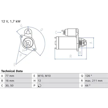 Startér Startér BOSCH 0 986 026 290