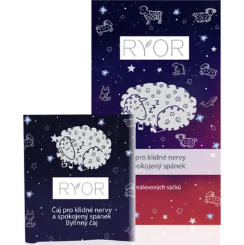 Čaj RYOR čaj Klidné nervy a spokojený spánek, nálevové sáčky + dáreček 3 vzorečky zdarma