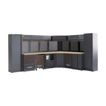 Profi dílenský nábytek ponk do rohu dílny garáže Beta Tools , šedá tma