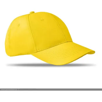 Kšiltovka 6 panelová kšiltovka - BASIE, žlutá