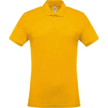 Kariban Men's Short-sleeved PiquÉ Polo Shirt, žlutá (Daisy)