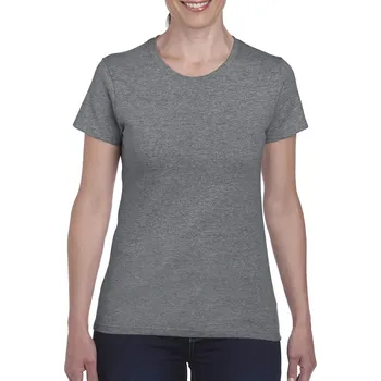 Gildan Heavy Cotton™ Ladies' T-shirt, šedá (Graphite Heather)