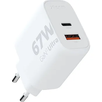 Síťová nabíječka Xtorm XEC067 GaN² Ultra 67 W, bílá