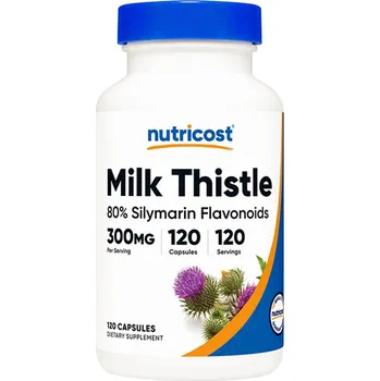 Fitness strava Nutricost Milk Thistle 300 mg 120 kapslí