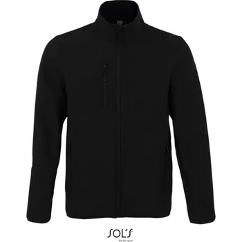 Pánská softshellová bunda Sol's Radian Men - Softshell Zip Jacket, černá (Black)
