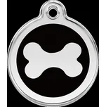 Známka Red Dingo Kost černá velikost známky S - 20 mm