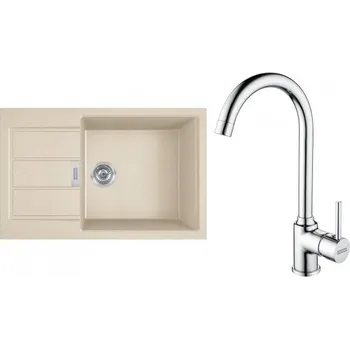 Tectonitový dřez FRANKE Set T106BE S2D 611-78 XL béžová + FP 9000.031