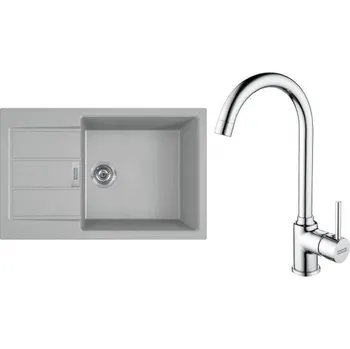 Tectonitový dřez FRANKE Set T106Š S2D 611-78 XL šedá + FP 9000.031