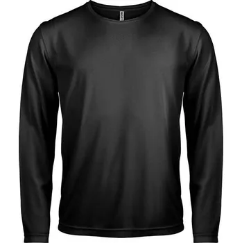 Proact Men's Long-sleeved Sports T-shirt, černá (Black)