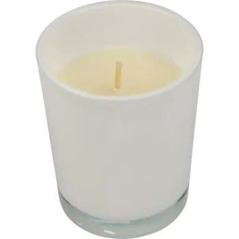 Svíčka Svíčka ve skle SPHERE, bílá