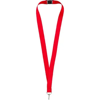 Lanyard Lago s rozepínací pojistkou, červená