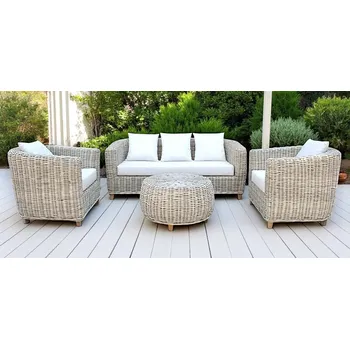 Zahradní sestava FaKOPA Zahradní ratanová sestava CORDOBA - přírodní ratan