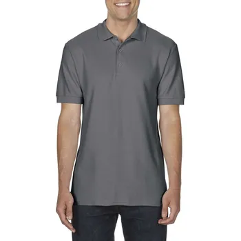 Dětská móda Gildan Premium Cotton® Adult Double PiquÉ Polo, šedá (Charcoal)