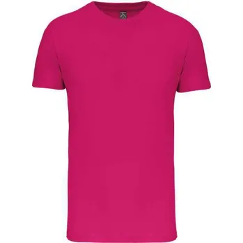 Kariban Bio150ic Men's Round Neck T-shirt, růžová (Heliconia)