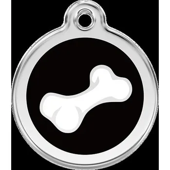 psí známka Známka Red Dingo Kost Comic černá velikost známky M - 30 mm