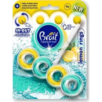 WC čistič Brait kostka do WC RINGO s vůní citronu 40 g