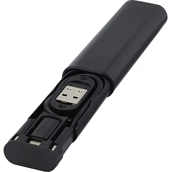 Datový kabel Whiz modulární nabíjecí kabel z recyklovaného plastu , černá