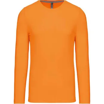 Pánské tričko Kariban Men's Long-sleeved Crew Neck T-shirt, oranžová (Tennessee Orange)