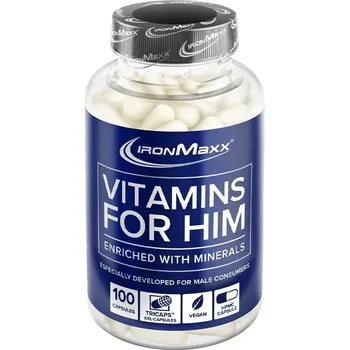 Fitness strava Ironmaxx Vitamins For Him - Vitamíny pro muže 100 kapslí