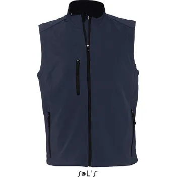 Pánská bunda Sol's Rallye Men - Sleeveless Softshell Jacket, modrá (Navy)