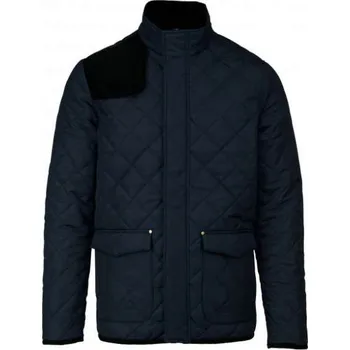 Kariban Men's Quilted Jacket, modrá (Navy)