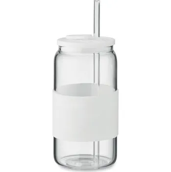 Sklenice Borosilikátová sklenice 550ml s - BOROSIP, bílá