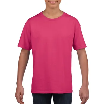 Dětská móda Gildan Softstyle® Youth T-shirt, růžová (Heliconia)
