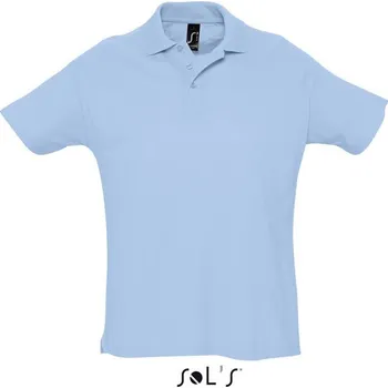 Pánská košile Sol's Summer Ii - Men's Polo Shirt, modrá (Light Blue)